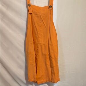 Orange Casual Overalls